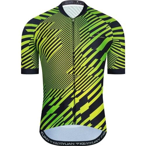 KEYIYUAN 2021 Men Cycling Jersey Ultra Light Short Sleeve Shirt Breathable MTB Abbigliamento Ciclismo Maillots Moletom