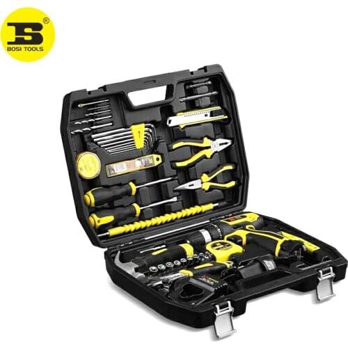 BOSI Best Price 49PC Lithium Battery Cordless Drill Tools Kit