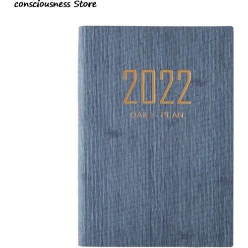 2022 New Schedule Book English Inside Pages A5 Notebook Creative Planner Reminder Timetable Desk Dates Diary Planner