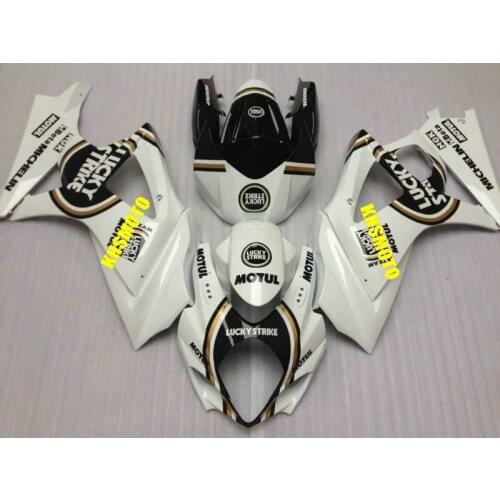Motorcycle Fairing Kit for SUZUKI GSXR1000 K7 07 08 GSXR 1000 2007 2008 gsxr1000 07 08 ABS white black Fairings set+7gifts SH20