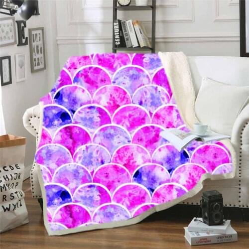 Ocean Waves Flannel Blanket 3D Print Cartoon Fleece Blanket Nap Office Sofa Soft Throw Blanket Travel Picnic Airplane Blanket