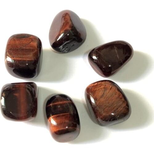 Wholesale 3pcs/lot Natural Red Tiger Eye Tumbled Healing Crystal 20-25mm Tumbled Loose Stones Gems