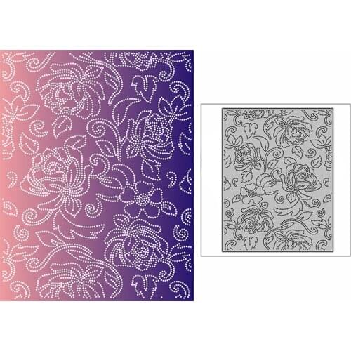 New Spotted Lacy Flowers Plate Craft Embossing Mold 2021 Metal Cutting Dies for DIY Decorative Scrapbooking Album Card Making