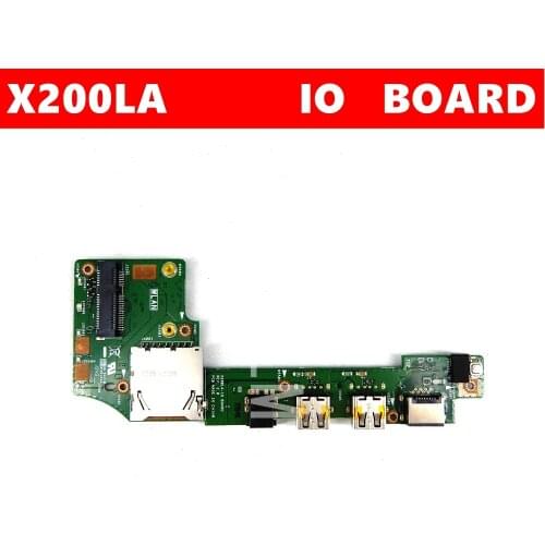 X200LA FOR ASUS X200 X200L X200LA X200L IO BOARD USB SD Card Reader Audio Board IO_BOARD 60NB04U0-101020