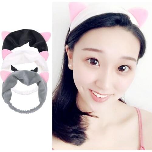 Ears Tools Daily Hair Headbands Party Makeup Hairband Accessories Gift Vacation Headdress Cute Cat Ears Elastic Stretch Hairband