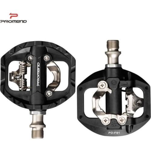 Promend PD-F91 Mountain Bike Pedals, DU + Black Nylon Bicycle Pedals Parts, MTB XC, SPD, Novelty