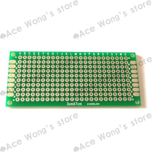 1pcs 3x7cm PROTOTYPE PCB 2 layer 3*7 panel Universal Board