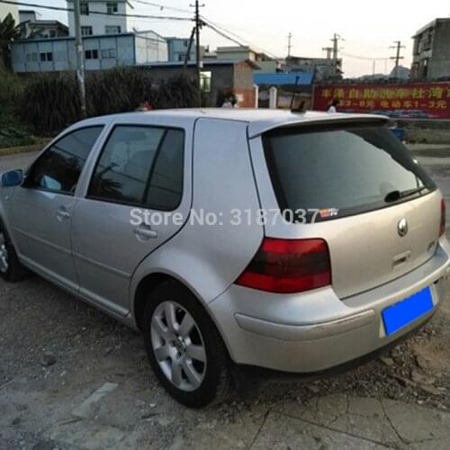 For Volkswagen GOLF 4 Spoiler 1998-2004 ABS Plastic Unpainted Color Rear Roof Spoiler Wing Trunk Lip Boot Cover Car Styling