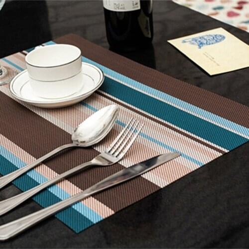Dining Table Placemats Pvc Mat Placement Waterproof Coaster Heat Insulation Dish Cup Place Mat Pad Kitchen Accessories For Table
