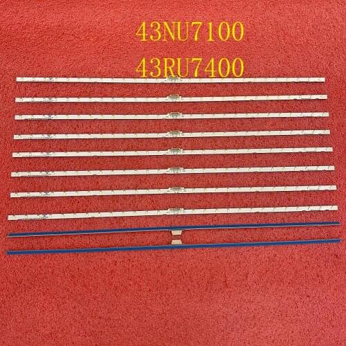 120pcs LED backlight strip for Samsung 43NU7100 UN43NU7100G UN43NU7100 UE43NU7100 UE43NU7120 UE43NU7170 UN43RU7400 UN43RU7400G