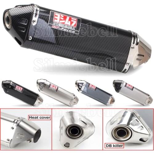 Slip On Universal Motorcycle Yoshimura Exhaust Muffler Pipe Escape Moto DB Killer For Z250 Z800 R3 R6 PCX125 NMAX155 FZ1N FZ8N