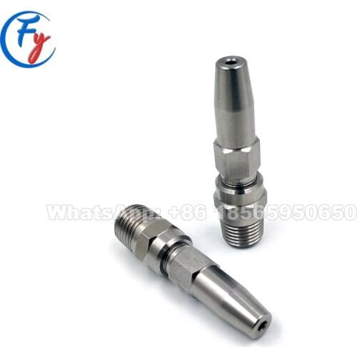High quality needle type high pressure ceramic solid stream nozzle, paper industry cleaning cutting nozzle