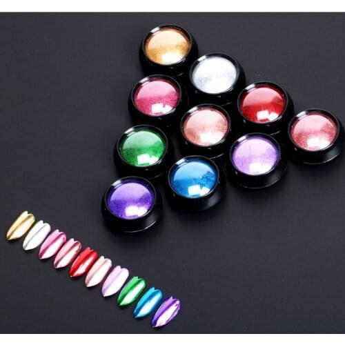 Mirror Glitter Dipping Nail Powder Shining Dry Acrylic Dust Dip Flashing Flakes Manicure Decoration Metallic Color Natural Gold