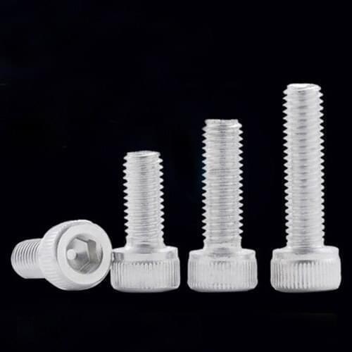 10Pcs M5 6061 Aluminum Alloy Material Allen Screw Knurled Head Hexagon Socket Cap AL. Bolts