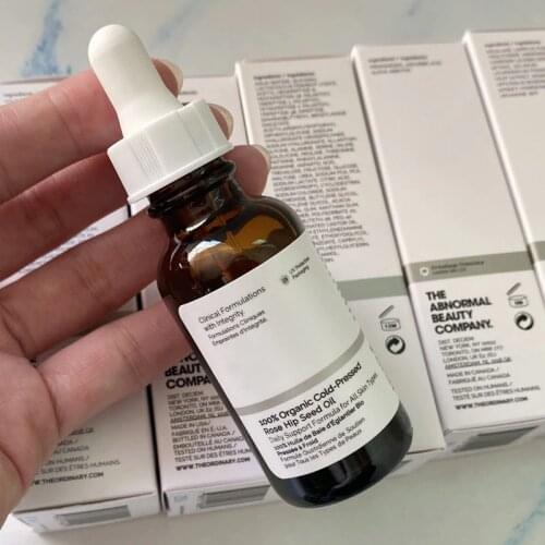 100% Organic Cold-Pressed Rose Hip Seed Oil Ordinary Brighten Skin Tone Anti-Aging Facial Essence Base Makeup Primer Serum 30ML