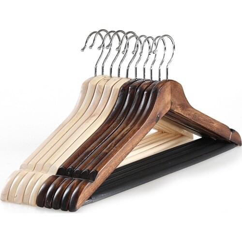 5pcs/lot Solid wood hanger/Retro log coat hanger