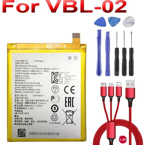 3080mAh 3.8V for VERTU VBL-02 V06 battery Batteries Bateria