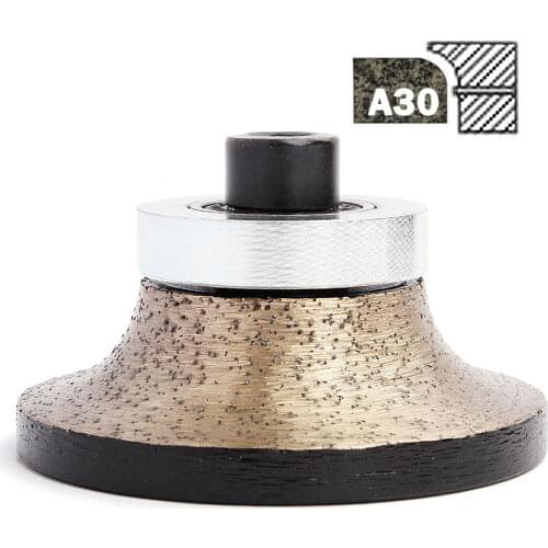 A30 Diamond Grinding Wheel M10 Thread Stone Profiling Wheel Wet Use Granite Marble Coutertop Router Bit Diameter 70mm