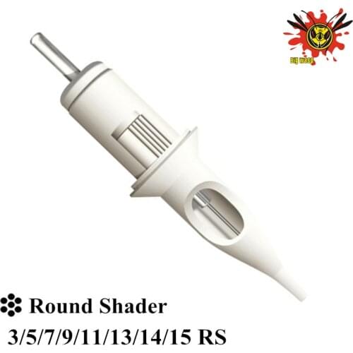 BIGWASP 20pcs/Box Standard Tattoo Needle Cartridges V1 Updated Version - Round Shaders 3/5/7/9/11/13/14/15RS