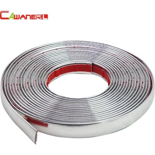Cawanerl 200CM Car Styling Chrome Decor Strip Decoration Sticker Moulding Trim 6MM 8MM 10MM 12MM 15MM 18MM 20MM 22MM 25MM 30MM