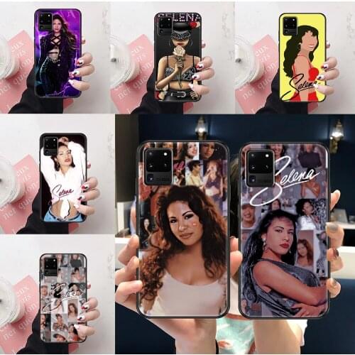 Selena quintanilla Phone case For Samsung Galaxy Note 4 8 9 10 20 S8 S9 S10 S10E S20 Plus UITRA Ultra black tpu shell silicone