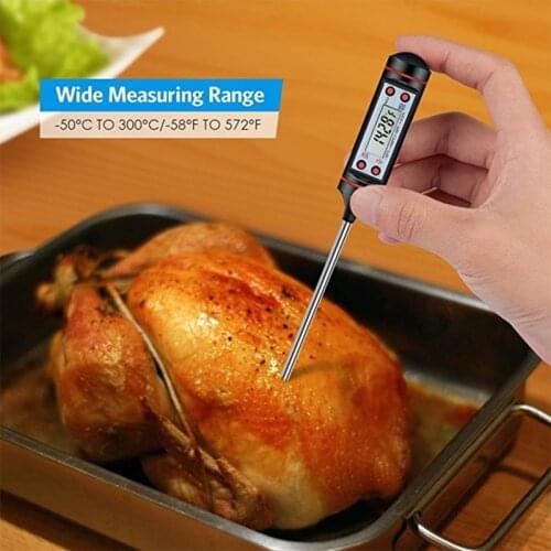 Digital Kitchen Thermometer BBQ Meat Water Oil Food Electronic Probe Oven Cooking Thermometer