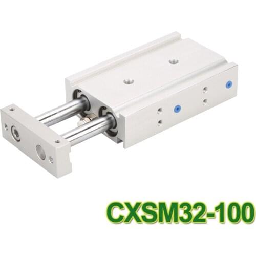 CXSM32-100 High quality double acting dual rod piston air pneumatic cylinder CXSM 32-100 32mm bore 100mm stroke slide bearing