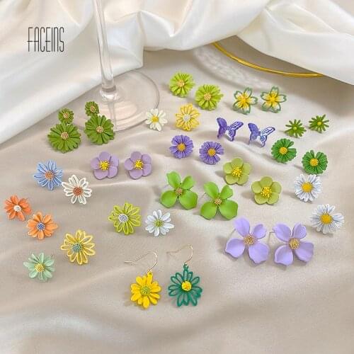 Серьги-гвоздики Faceins China At AliExpress