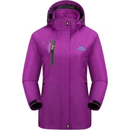 2019 Spring Autumn Womens Waterproof Windproof Jacket Outwear Windbreaker Tourism Jackets Sportswear Breathable Hood Coat 4XL
