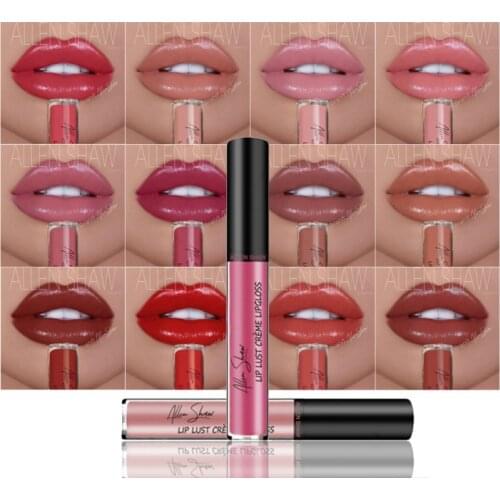 Matte Moisturizing Lip Gloss Lipstick Lips Makeup Long Lasting Lipgloss Sexy Make Up Cosmetics 12 Colors Dropshipping