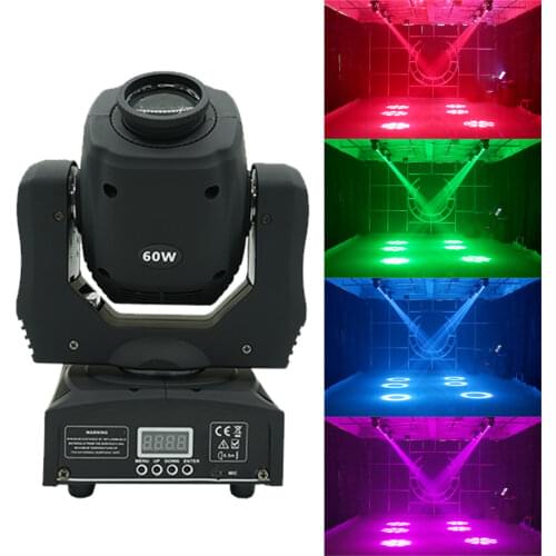 Mini LED 60W Dmx Shake Head Lights Dj Club Stage Lights KTV Disco Wedding