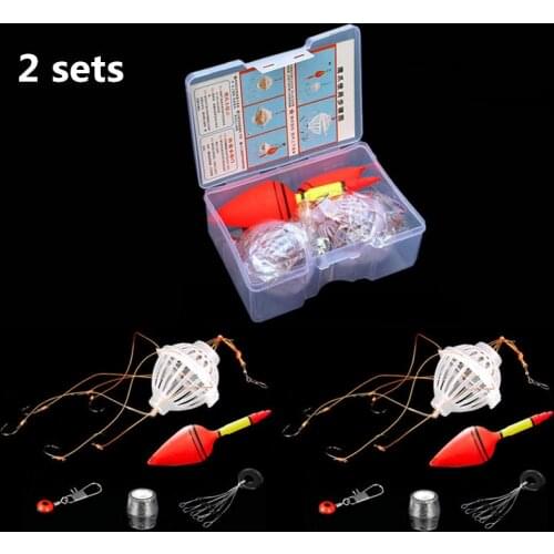 5 Pcs Set 10 pcs sets Fishing Tackle Tool Carp Fishing Float Bobber Sea Monster with 6 Strong Explosion Hooks Fishing Equipment