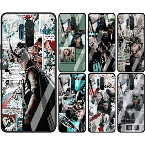 Tempered Glass Hot New Shell Luxury Cover Marvel Avengers Loki For Oneplus 7 7T 8 Z 8 8T 9 9R Nord PRO 5G Phone Case