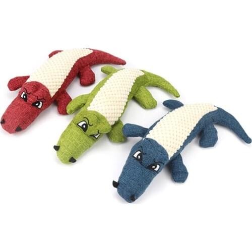 Dog plush toy pet toy simulation crocodile vocal dog toy bite dog toy plush big snoring dog toy labrador dog toy