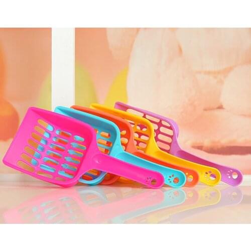 Useful Cat Litter Shovel Pet Cleanning Tool Plastic Scoop Cat Sand Cleaning Products Toilet For Dog Food Spoons