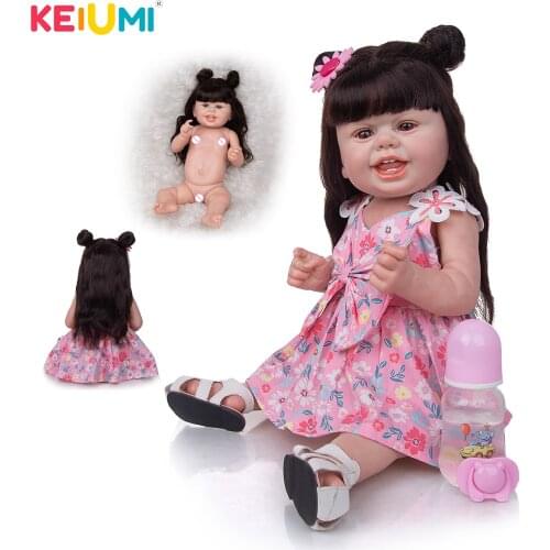 Happy 22 Inch Full Silicone Baby Look Real Sugar Cubs Reborn Baby Toddler Dolls 55cm Tmnt Figure Dolls Toys For Children Girls