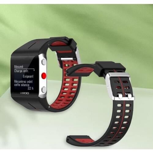 Watch Band Adjustable Sweatproof Silicone Wristband Bracelet Replacement for Polar-V800
