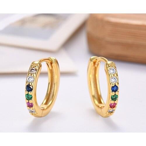 Luruxy Gold Crystal Statement Earrings For Women Girls Wedding 2020 Trend Fashion Jewelry 925 Sterling Silver Wholesale