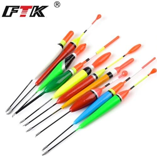 FTK Mixed Waggler Pole Fishing Floats Set of 10 Pcs Barguzinsky Fir Floats Sensitive Bodied 2/3/5g For Carp Sea Bream Roach