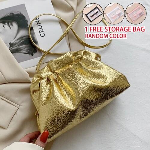 Candy color drawstring handbags 2021 fashion simple shoulder bag solid color messenger bag clutch handbag handbag
