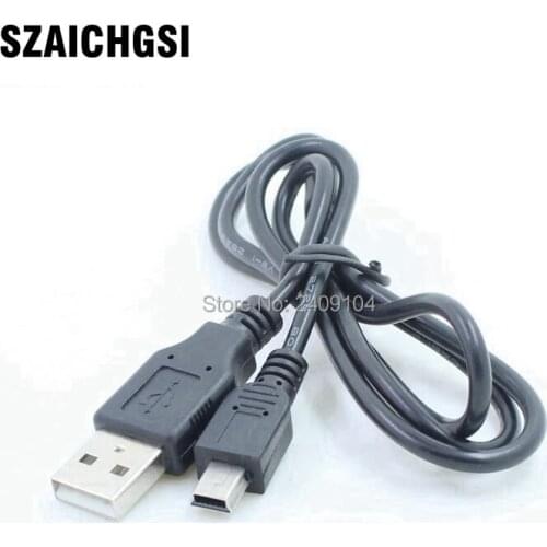 SZAICHGSI USB 2.0A Male To Mini 5 Pin B Data Charger Charging Cable Cord Adapter USB cable for MP 3 4 Player wholesale 1000pcs