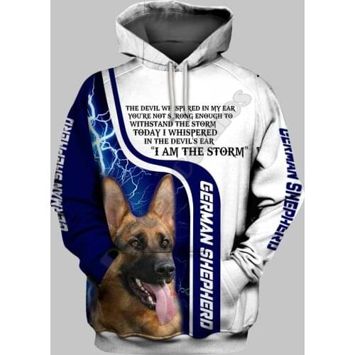 German Shepherd 3D Printed Hoodies Funny Pullover Men For Women Funny Sweatshirts Animal Sweater Drop Shipping 02