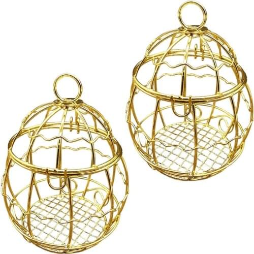 Outdoor Small Bird Feeder Hanging Fat Ball Holder Metal Bird Treat Box Squirrel Proof for Finch Sparrow Robin Wild Birds