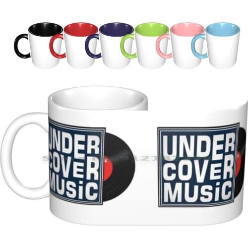 Undercover Music-Vinyl Logo-Mug Ceramic Mugs Coffee Cups Milk Tea Mug Everett Watson Chris Kimsey Politico Album Cover Record