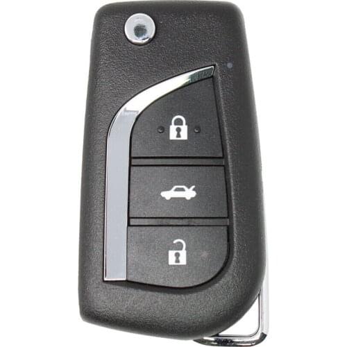 10PCS/LOT VVDI Universal Wired Flip Remote Key 3 Buttons XKTO00EN