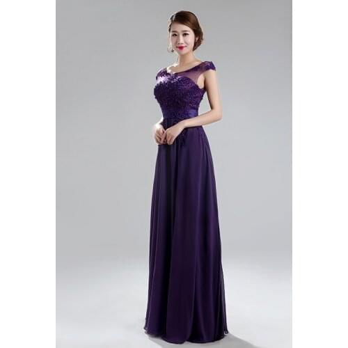 Evening Dresses Elegant O-neck Women Party Dresses Plus Size Long Robe De Soiree Chiffon Sleeveless beaded Formal Gowns 2020 Ne
