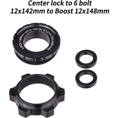ZTTO 5x100 to 15 x 110 Front Rear Washer 12x148 Thru Axle Bicycle Hub Center Lock Adapter to 6 Bolt Disc Brake Boost Hub Spacer