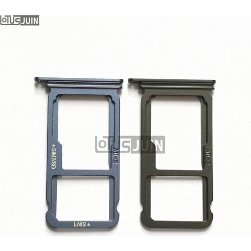 1PCS New Nano SIM Card Tray Micro SD Card Holder Slot Adapter Parts For Huawei P10 Pro