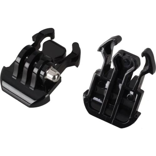 10pcs GoPro Accessories 2pcs Helmet Accessories Mount Basic Adapter Buckle for Go Pro Hero 3+/3/4 5 SJ4000/5000/6000