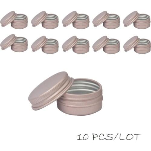 10g 10Pcs Aluminum Box Household Storage Tin Containers For Candies Tea Cookoe Small Stuff Cosmetic Sample Packer